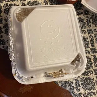 Orange Chicken container came like this