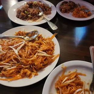 Chicken Pad Thai and Bar-B-Q Bar-B-Q  Fried rice! Can't wait to come back and try all the other dishes!