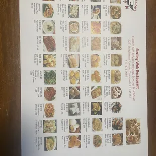New Dim Sum menu with pictures