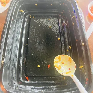 Too much of oil in the fried rice