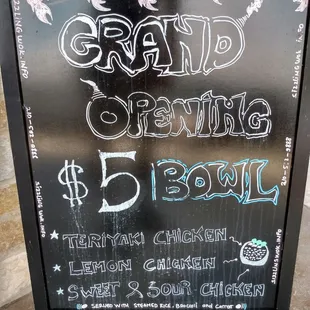 Specials board