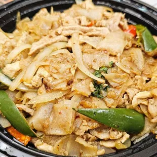 a bowl of stir fried vegetables