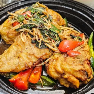 a close up of a plate of food