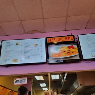 Inside restaurant.