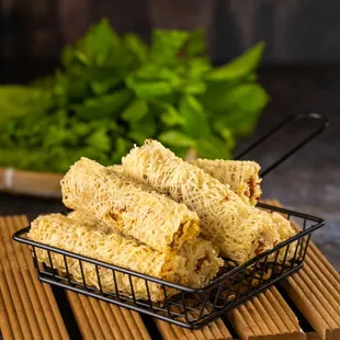 Signature Pork &amp; Shrimp Net Eggroll