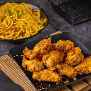 Wing &amp; Garlic Noodle