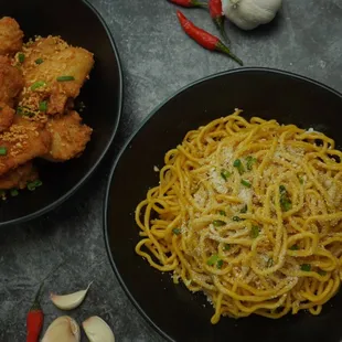 Wing &amp; Garlic Noodle