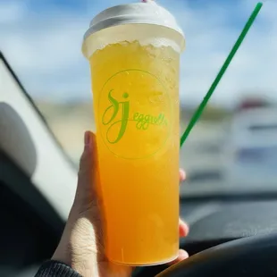Peach tea, refreshing!