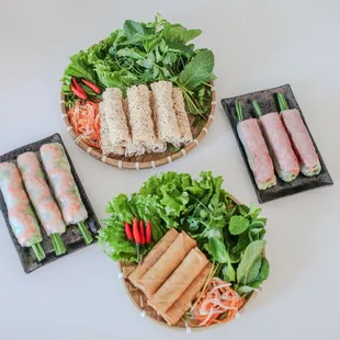 Net egg rolls, nem nướng, chả giò and gỏi cuốn all delicious!