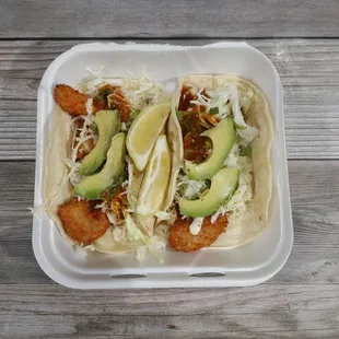 Shrimp tacos