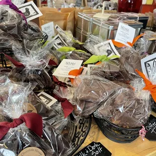 a variety of chocolates