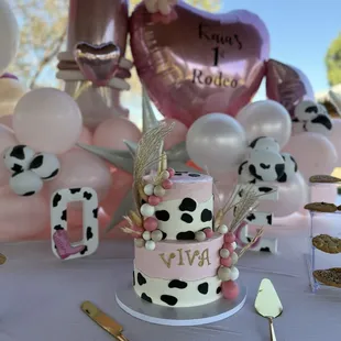 First Rodeo Chocolate and Strawberry Filling Cake