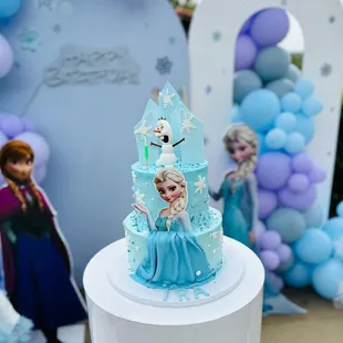 Frozen themed cake