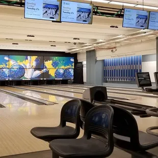 a bowling alley