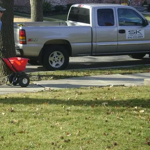 Contact SK Lawn Care at sklawncarekc.com