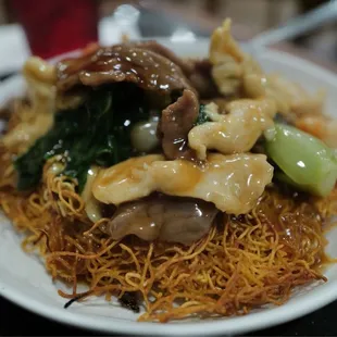 Combo pan fried noodles