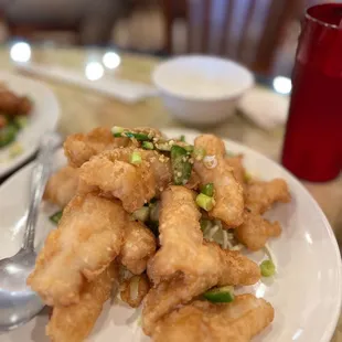 Deep Fried Fish Filet w/ Salt &amp; Pepper Sauce