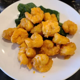 Stir Fried Shrimp with Salty Egg York