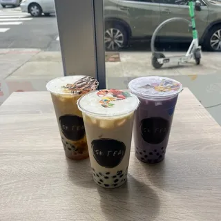 Peach Green Milk Tea