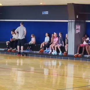 Have a seat, rest, and watch the other skaters!