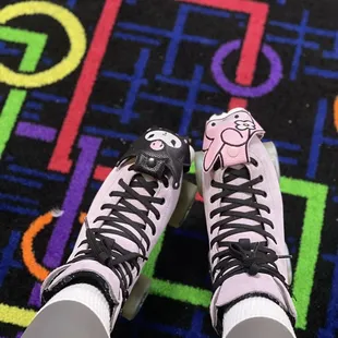 My skate set up and their pretty carpet flooring