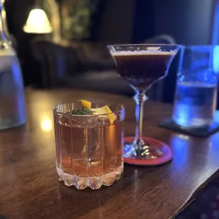 Aquavit Manhattan and Espresso Martini