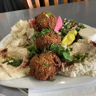 Vegetarian combo platter so good!