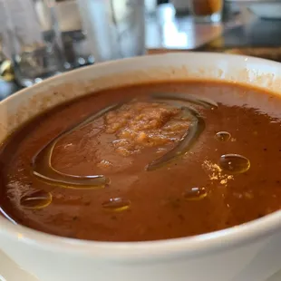 Tomato Soup with Grilled cheese not pictured