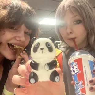 Our child we bought with tickets and food