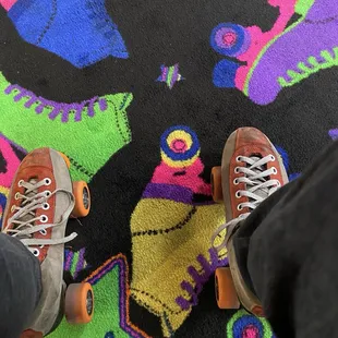 Skate rentals &amp; groovy carpet
