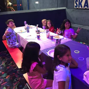 Setting up for birthday party