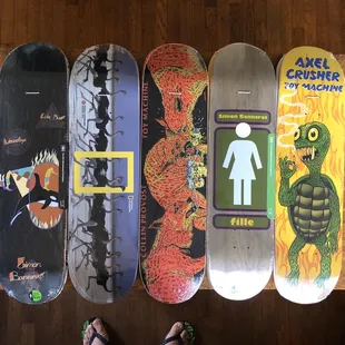 Element, Girl and Toy Machine decks