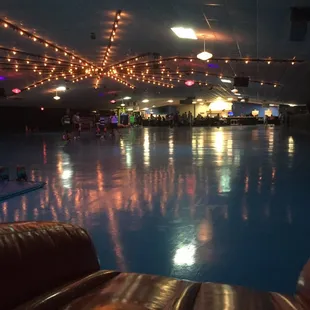 View from rear bounce house