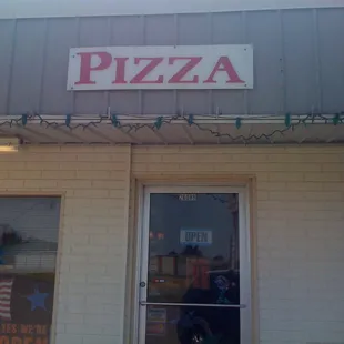 the front of the building