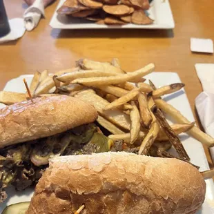 My Philly and the wife&apos;s overcooked chips