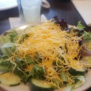 a plate of salad