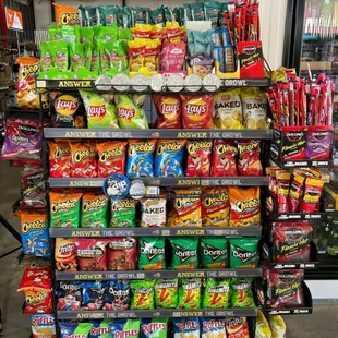 a variety of snacks