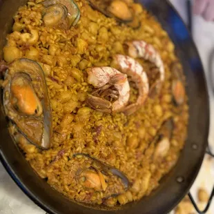 paella, food