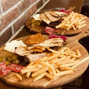 Half grilled chicken tray