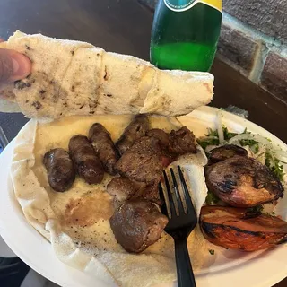 Filet Mignon Cubes Sandwich Kebab