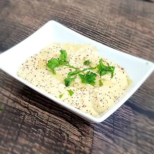 Humus Plate Serve with Pita Bread