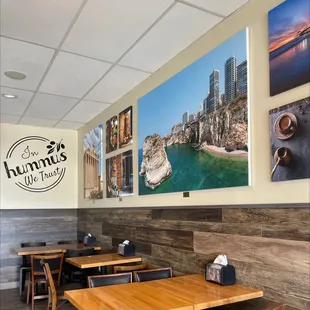 Indoor seating and bar seating! They also have a patio outside