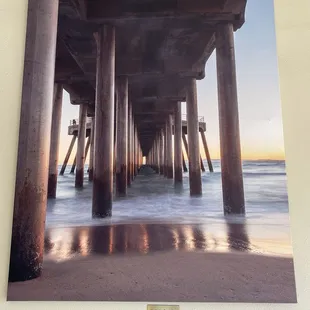 Wall art. Huntington Beach Pier built circa 1902!