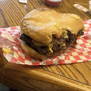 Double meat cheese burger