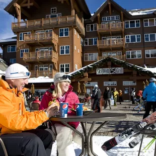 Enjoying a day in the sun at the Ski Hill Grill!