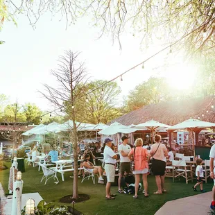 a group of people enjoying a meal