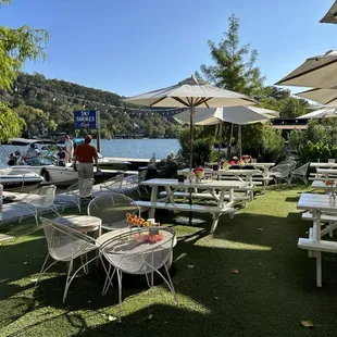 outside, sushi and sashimi