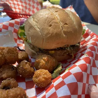 Spicy Black Bean Veggie Burger