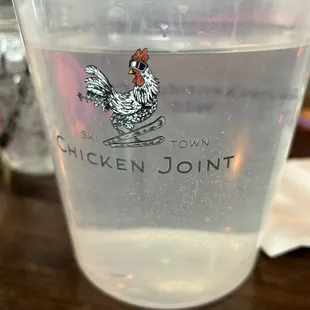 They have their own logo'd pitchers