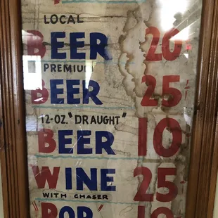 the price of a beer